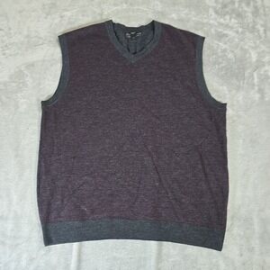 Cutter‎ & Buck Sweater Vest Mens Large Merino Wool Pullover Knit Casual